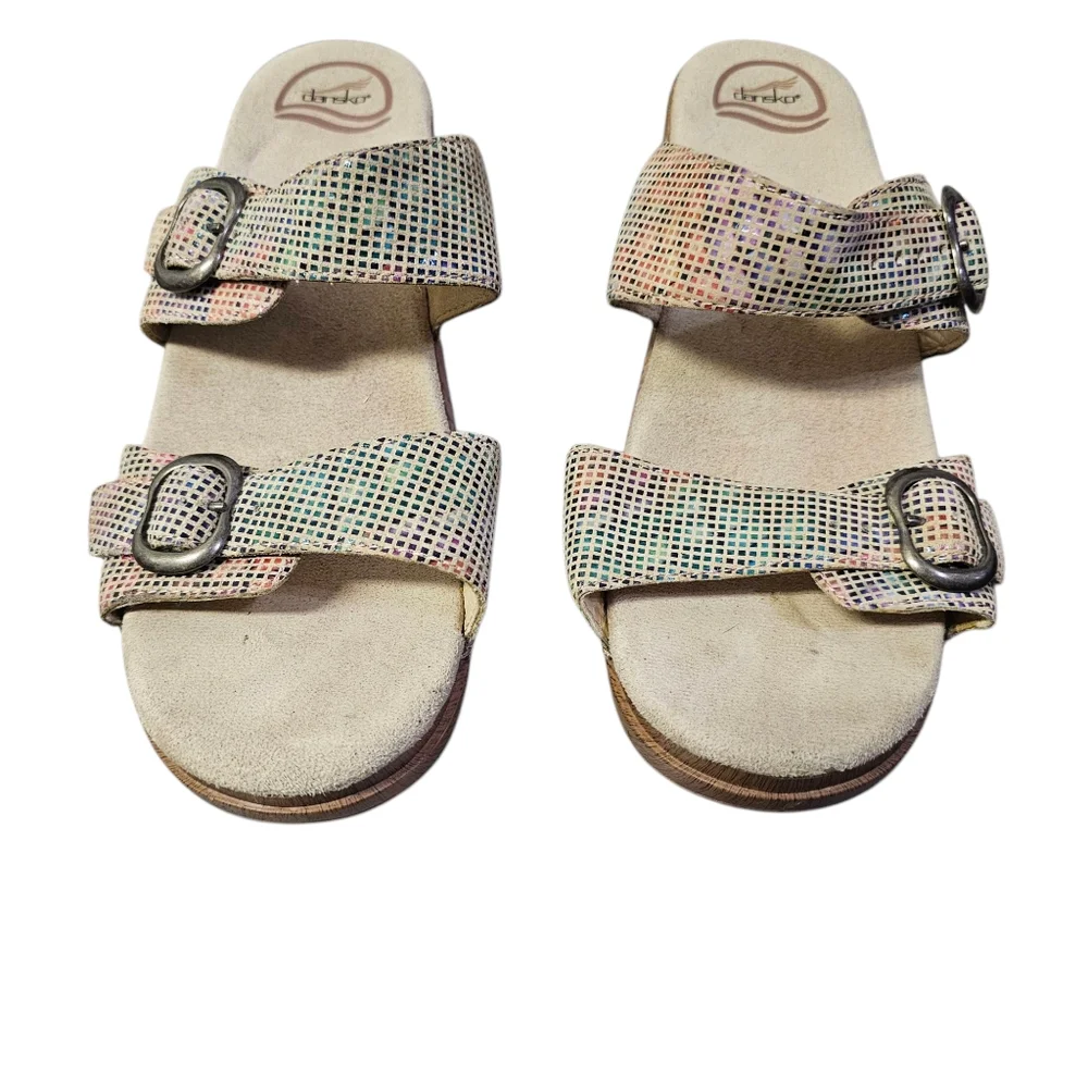 Dansko Sophie Sand Stained Glass Slide‎ Sandals Size EU42 - Picture 3 of 11